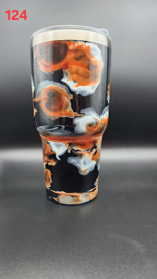 #124 30 oz Tumbler with Lid and Straw