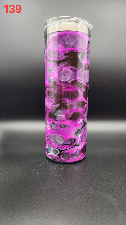 #139 20 oz Skinny Tumbler with Lid and Straw