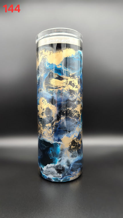 #144 20 oz Skinny Tumbler with Lid and Straw