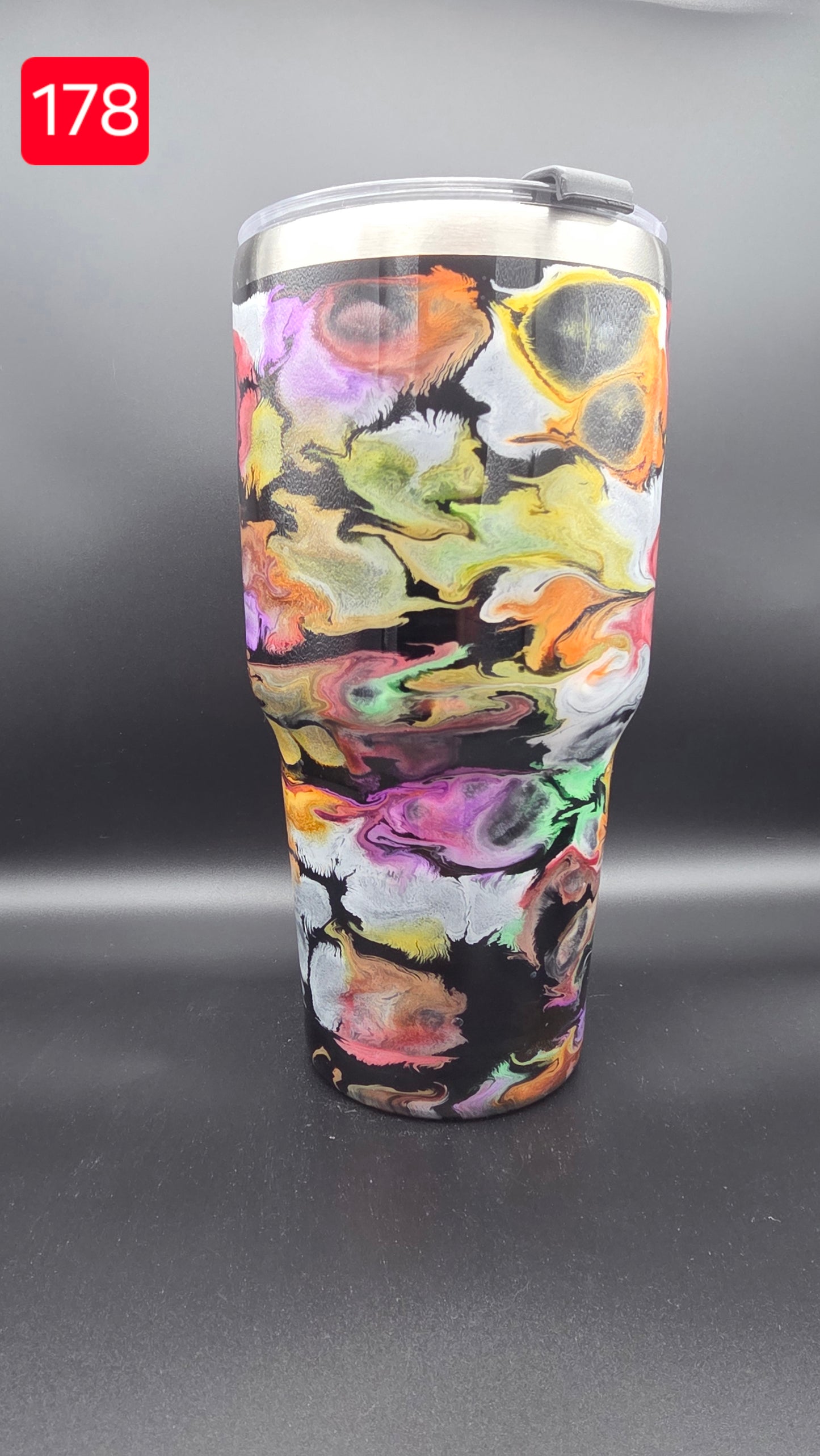 #178 30 oz Tumbler with Lid and Straw