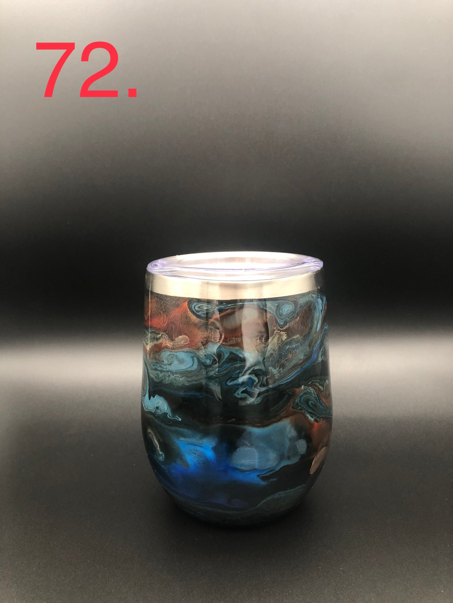 #72 12 oz Wine Tumbler with Lid