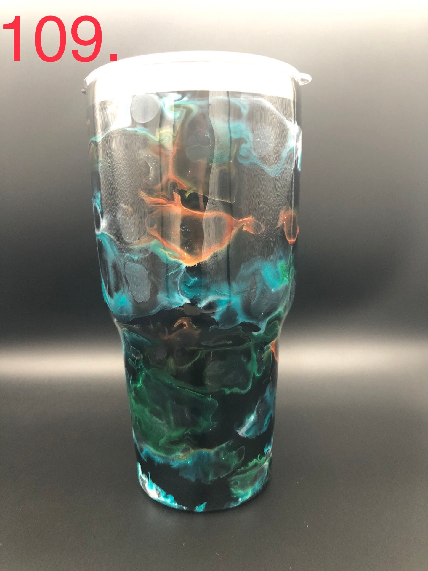 #109 30 oz Tumbler with Lid and Straw