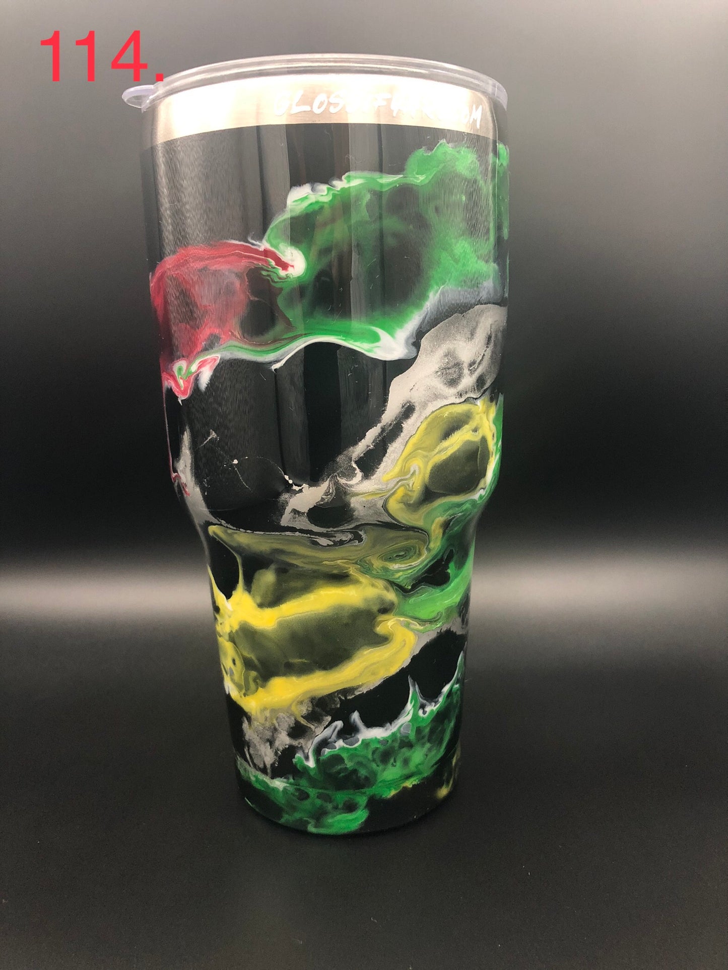 #114 30 oz Tumbler with Lid and Straw