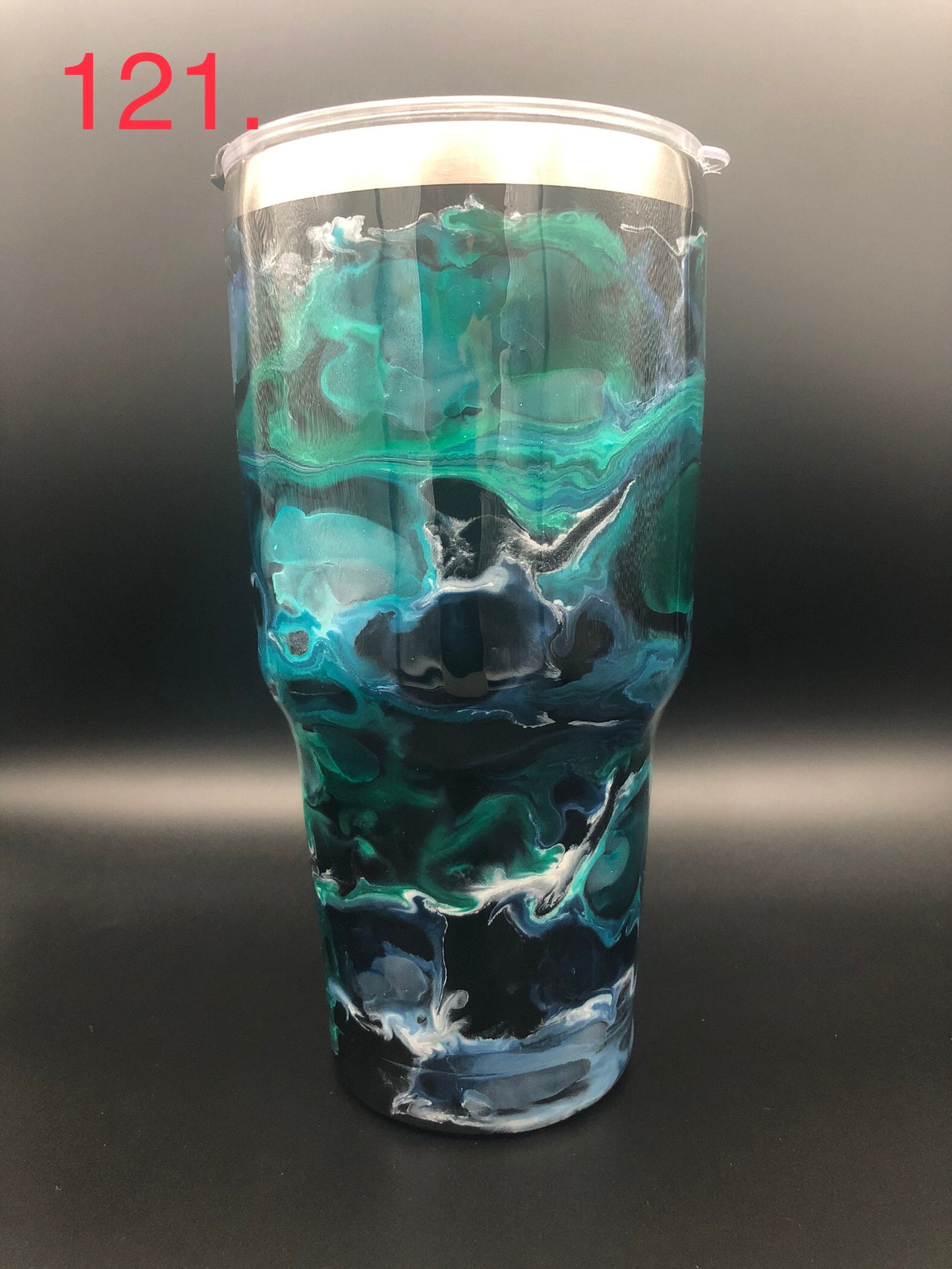 #121 30 oz Tumbler with Lid and Straw